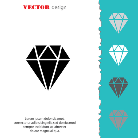 Web icon. Diamondのイラスト素材