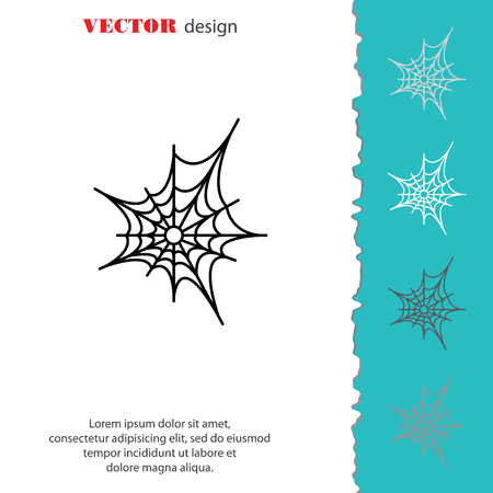 Web line icon. Spiderweb, web iconのイラスト素材