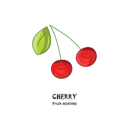 Cherry vector iconのイラスト素材