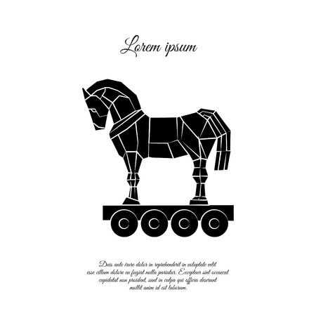 Trojan horse icon designのイラスト素材