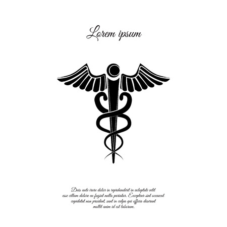 Caduceus icon designのイラスト素材