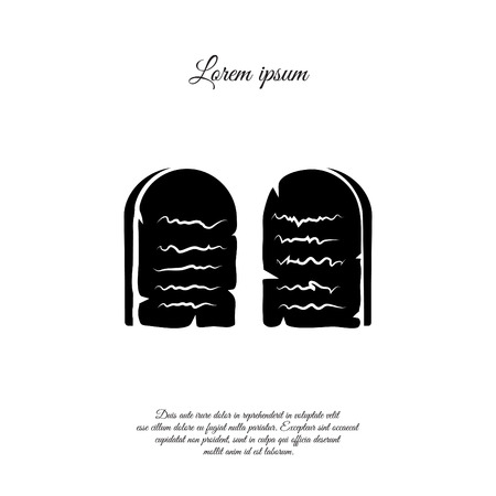 Stone Tablets icon designのイラスト素材