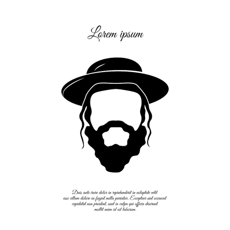 The head of a Jew icon designのイラスト素材