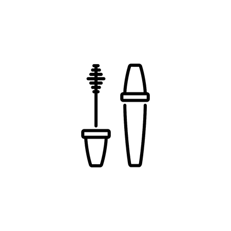 Web line icon. Mascaraのイラスト素材