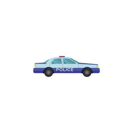 Color vector image, police car.のイラスト素材