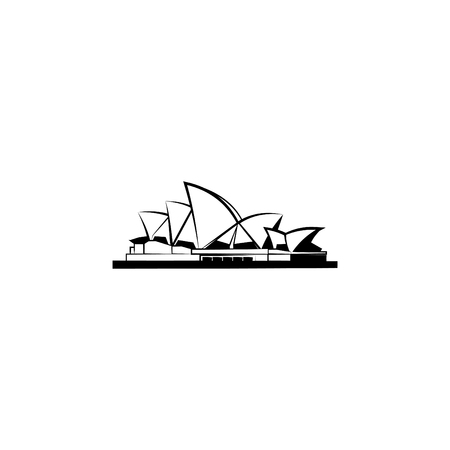 World Attractions. Opera House in Sydney. Opera House in Sydney, Sydney Opera Houseのイラスト素材