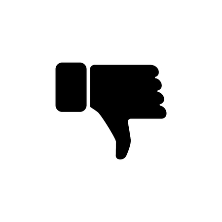 Vector hand with thumb down icon. vector illustrationのイラスト素材