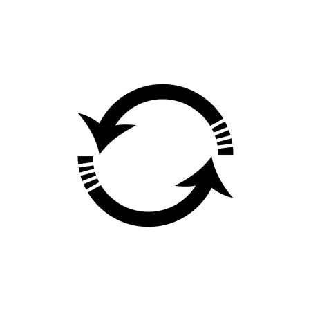 Rotation arrows icon vector illustrationのイラスト素材