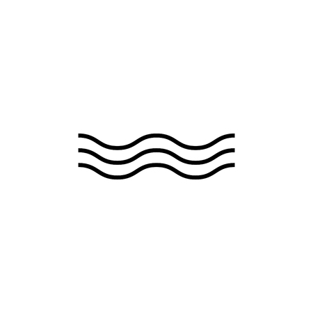 Wave icon. vector illustrationのイラスト素材