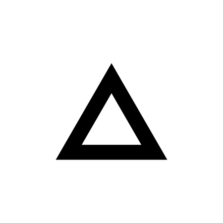 Triangle icon. vector illustration.のイラスト素材