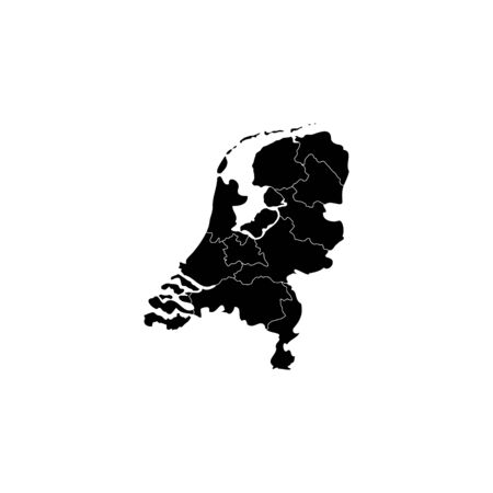 Vector map netherland countryのイラスト素材