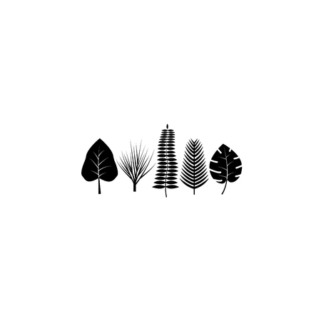 Tropical leaves icon.のイラスト素材