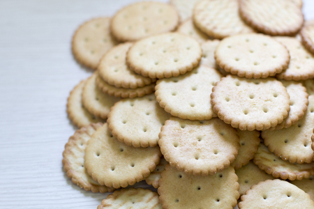 cookie pattern. culinary background, fresh pastry, confectioneryの写真素材