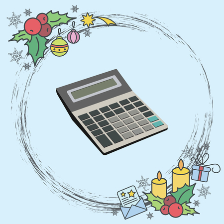 Color vector image. Calculatorのイラスト素材