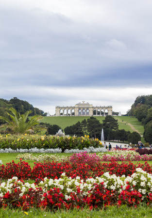 Schonbrunn Palace. Gardens of Schonbrunn Palace. Schonbrunn Park.のeditorial素材