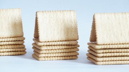House of crackers isolated on a white backgroundの写真素材