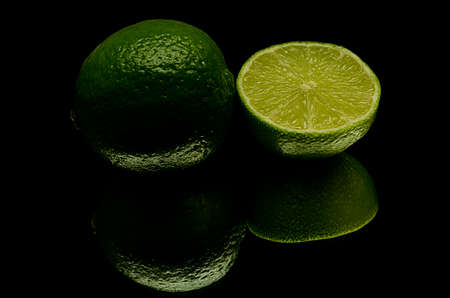 A green lemon の写真素材