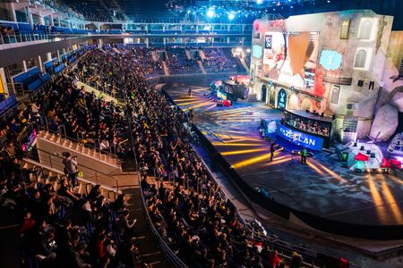 MOSCOW, RUSSIA - OCTOBER 27 2018: EPICENTER Counter Strike: Global Offensive esports event. Main...