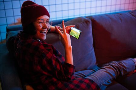 MOSCOW, RUSSIA - December 2019: Playing a PUBG Mobile battle royale games on Apple Iphone 11 Pro gaming smart phone.のeditorial素材