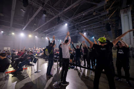 Editorial image of a Counter Strike: Global Offensive esports tournament event.のeditorial素材