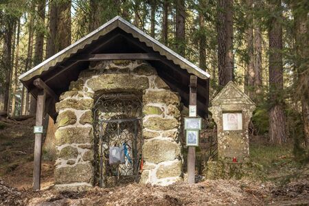 Cave Lourdes Chapel, Czech Republicの写真素材