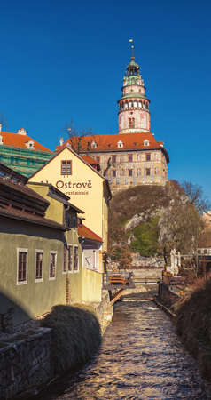 Old town, Cesky Krumlov, Czech Republicのeditorial素材