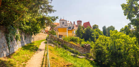 Kotnov castle tower in Tabor, Czech republicのeditorial素材