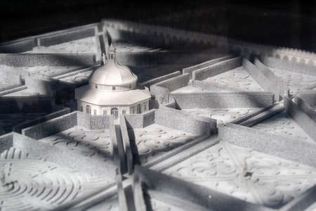 Kromeriz, Czech Republic - 10 31 2009: miniature model of Flower Gardenのeditorial素材