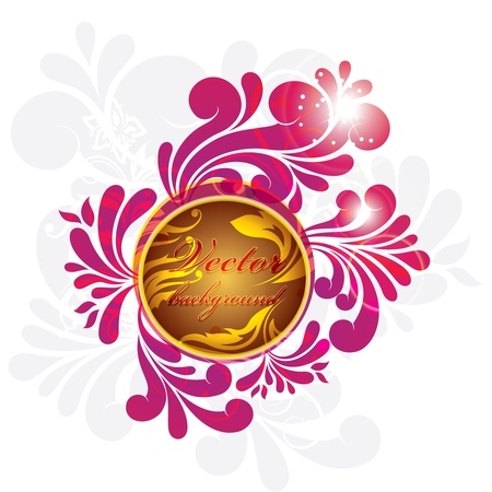 illustration of floral backgroundのイラスト素材