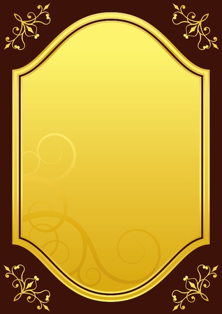 illustration of the gilded backgroundのイラスト素材