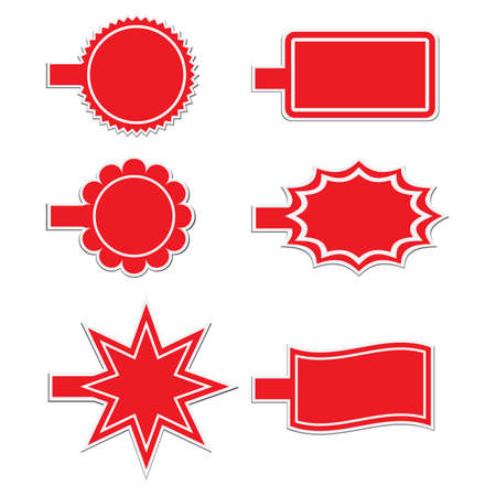 illustration of a set of tagsのイラスト素材