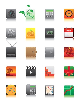 illustration of web iconsのイラスト素材