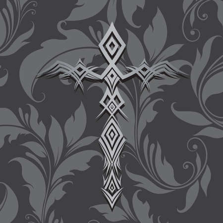 Vector illustration of a crossのイラスト素材
