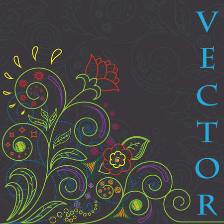 vector floral background illyustatsiyaのイラスト素材