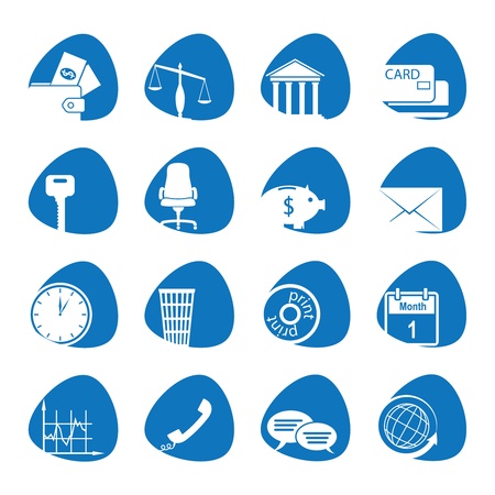 Vector illustration icons on the economyのイラスト素材