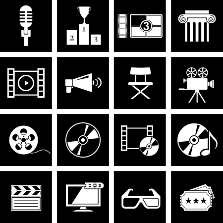 Vector illustration on the theme of the movieのイラスト素材
