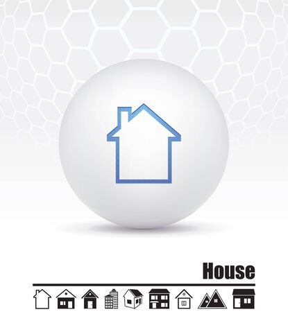 icons of housesのイラスト素材