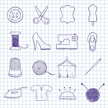 images on the sewingのイラスト素材