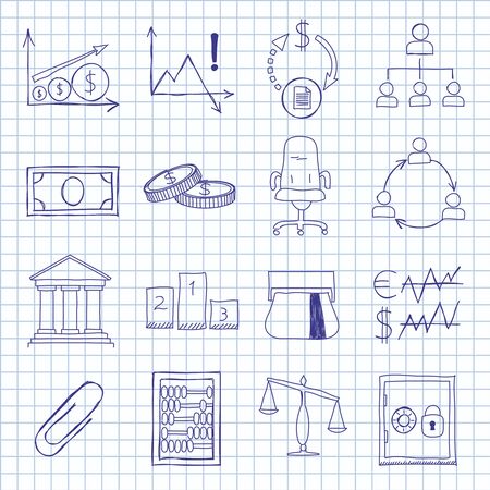 Vector images on the economyのイラスト素材