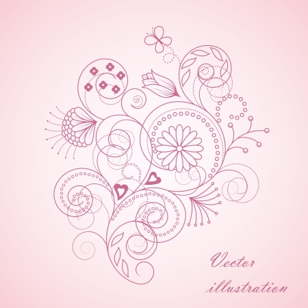 Vector floral patternのイラスト素材