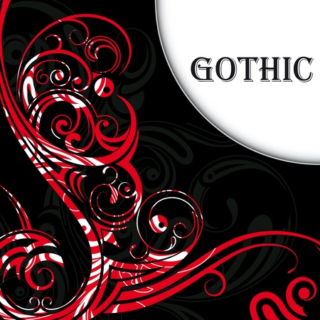  illustration of vector background in gothic styleのイラスト素材