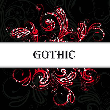 Vector illustration of vector background in gothic styleのイラスト素材
