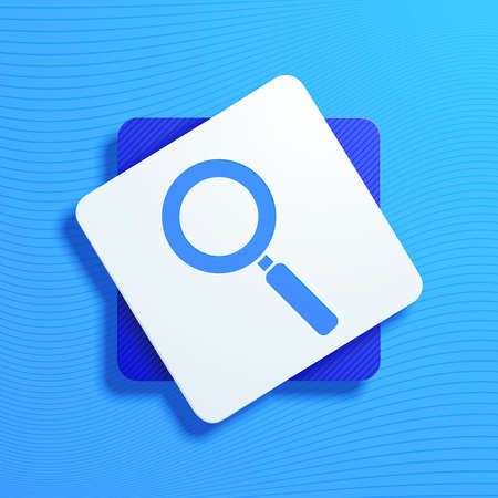Vector illustration of magnifying glass iconsのイラスト素材