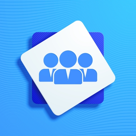 Vector illustration on the theme of social networksのイラスト素材