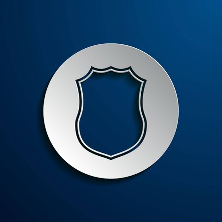 Vector illustration of shield iconsのイラスト素材