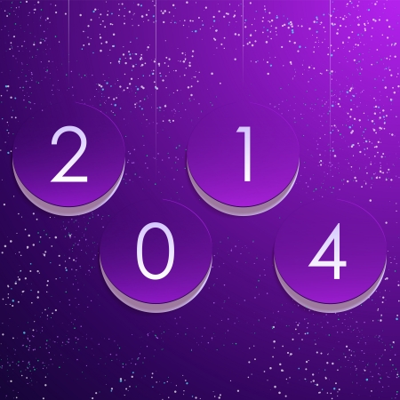 Vector illustration on the theme of new yearのイラスト素材