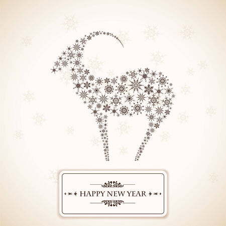 Vector illustration on the theme of new yearのイラスト素材