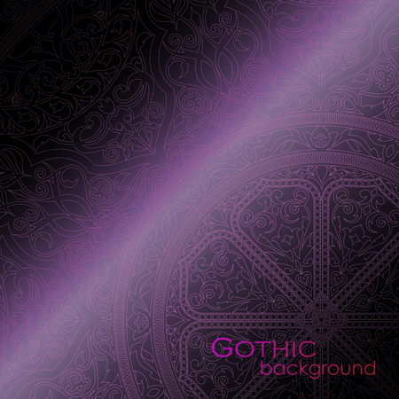 Vector illustration of a Gothic backgroundのイラスト素材
