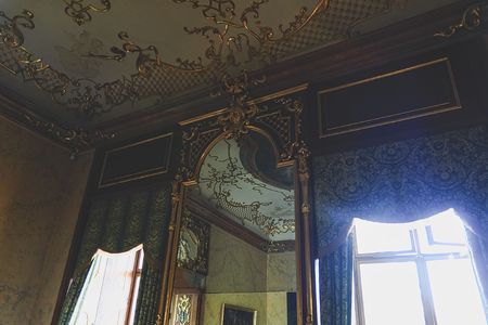Valtice Palace 18th c. in Czech Republic, former seat of the ruling princes of Liechtenstein. Architect Johann Erlach. Interior sceneのeditorial素材