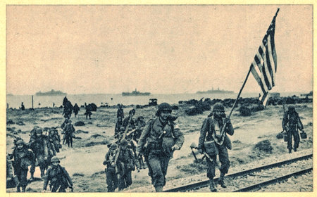 American forces began Operation Torch, the invasion of French North Africa.のeditorial素材